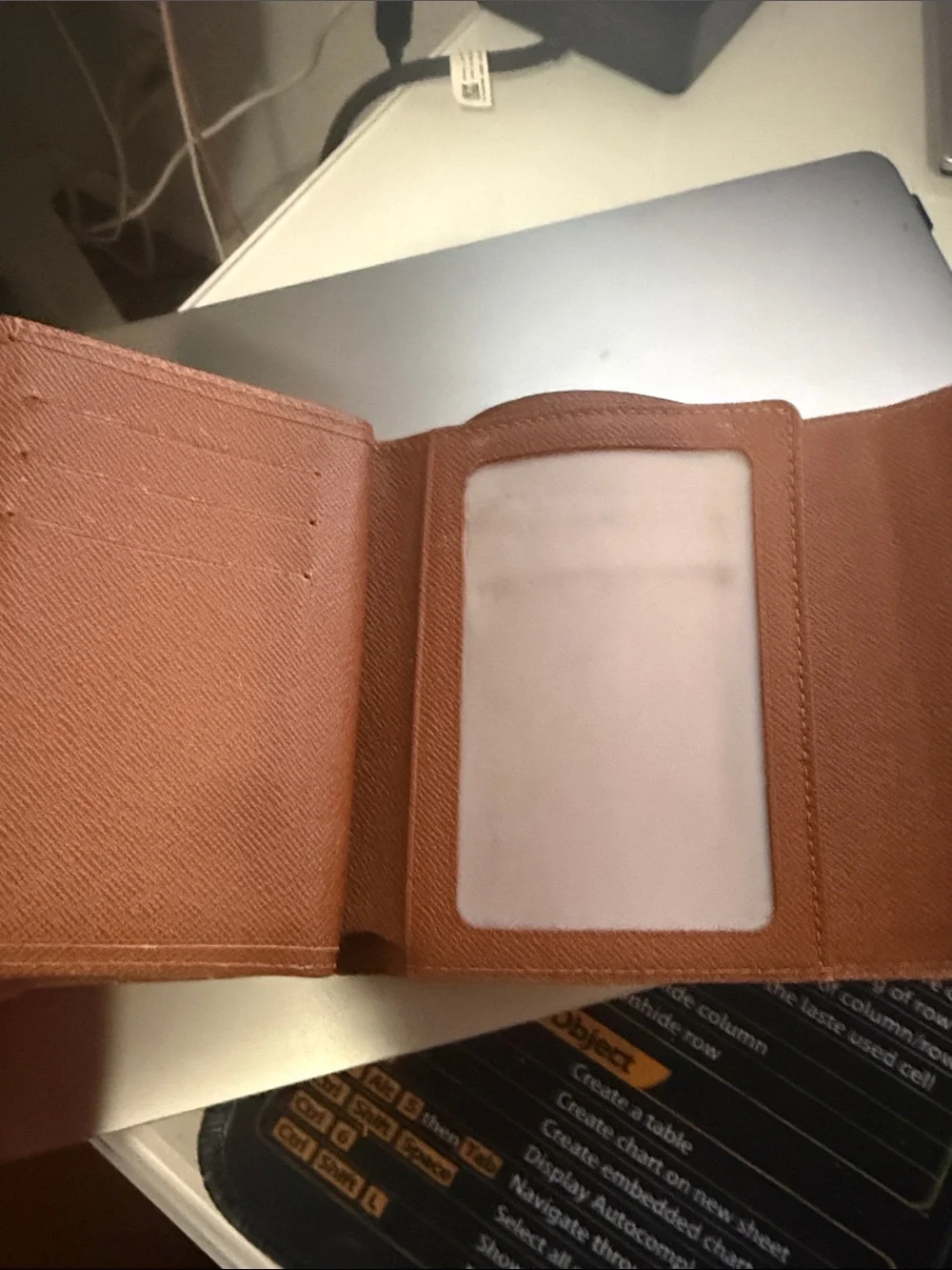 100% Authentic Louis Vuitton Monogram Small Wallet with Gold Hardware